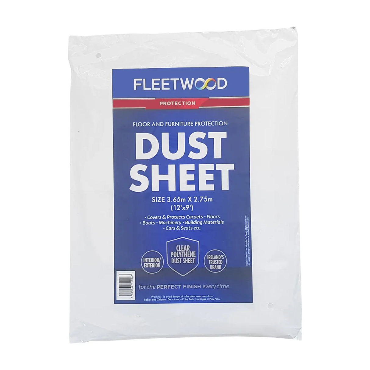 FLEETWOOD PLASTIC DUST SHEET R/WAY