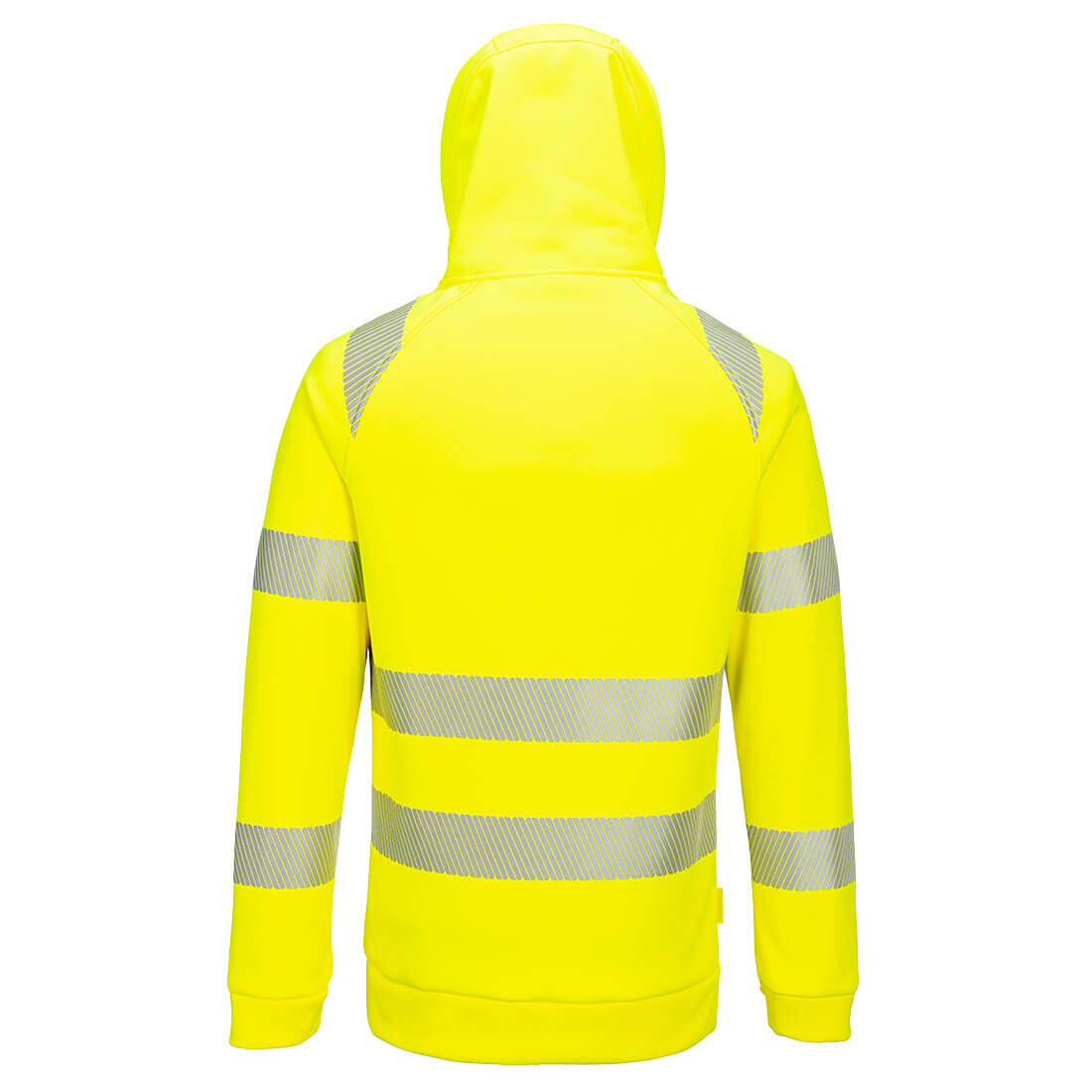 PORTWESTDX4 HI-VIS QUARTER ZIP HOODY YELLOW/BLACK
