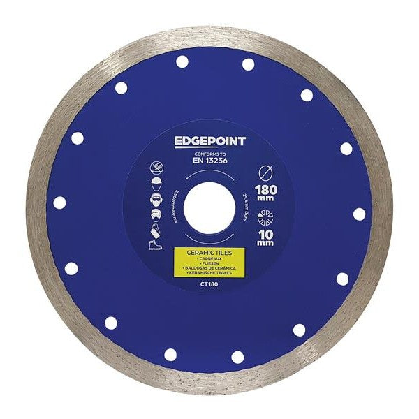 EDGEPLUS EDGEPOINT CT180 TILE CUTTING DIAMOND BLADE 180MM - Watson Hire