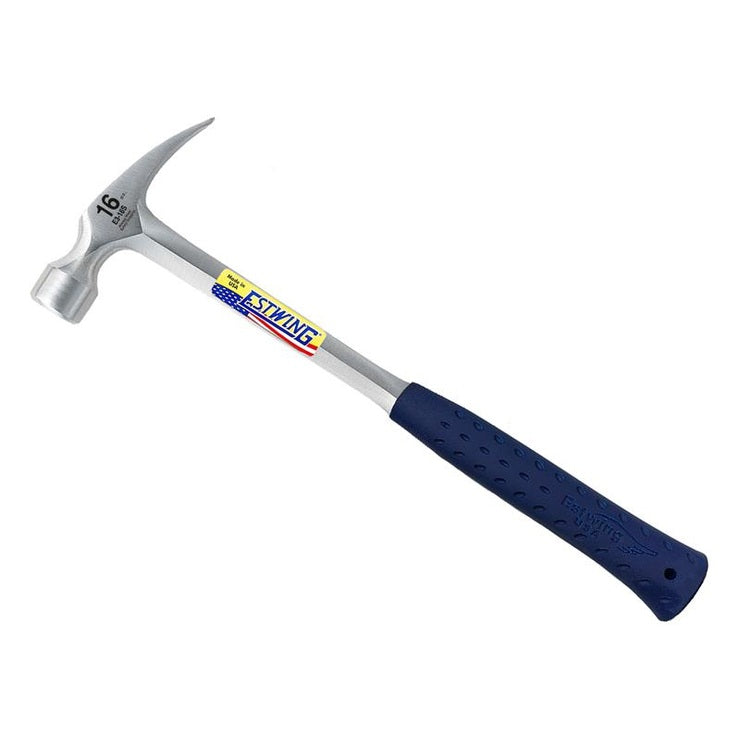 Estwing E3/16S Straight Claw Hammer - Vinyl Grip 450g (16oz) - Watson Hire