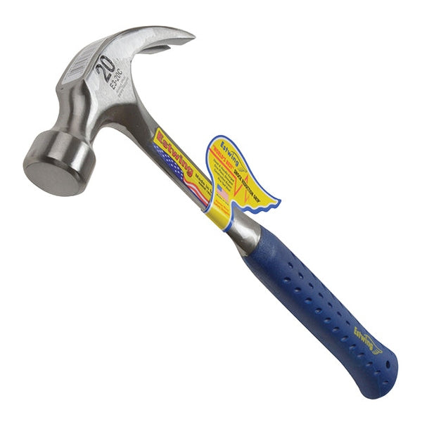 Estwing E3/20C Curved Claw Hammer - Vinyl Grip 560g (20oz)