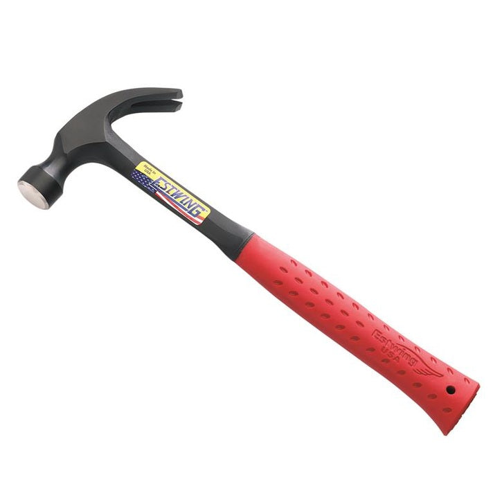 Estwing E3/20C Curved Claw Hammer - Red Vinyl Grip 560g (20oz) - Watson Hire