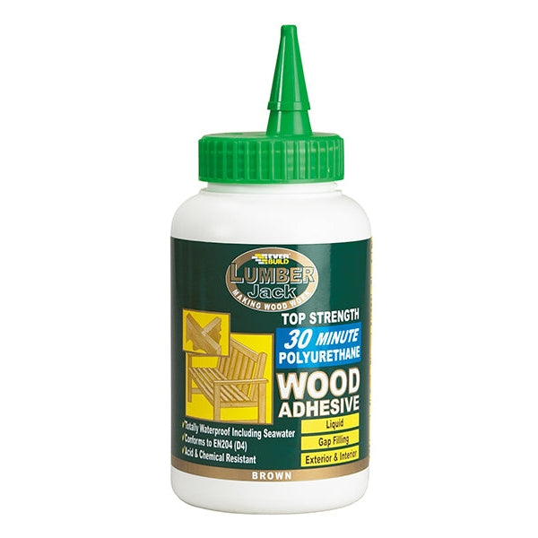 Everbuild Sika Lumberjack 30min Polyurethane Wood Adhesive Liquid 750g