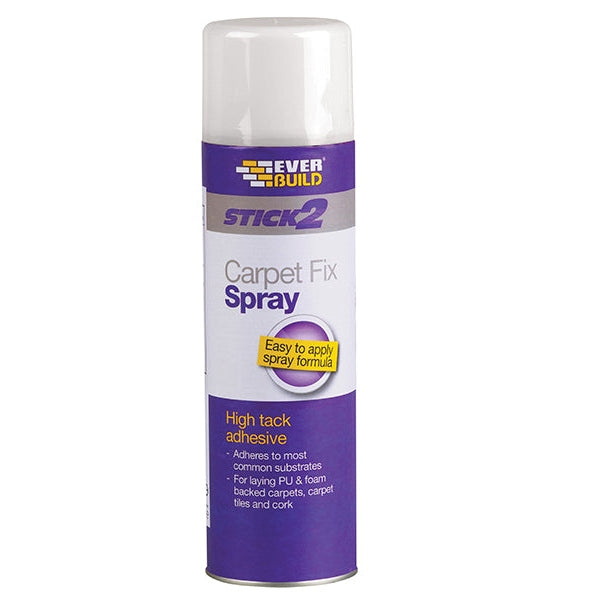 Everbuild Sika Carpet Fix Spray Adhesive Aerosol 500ml