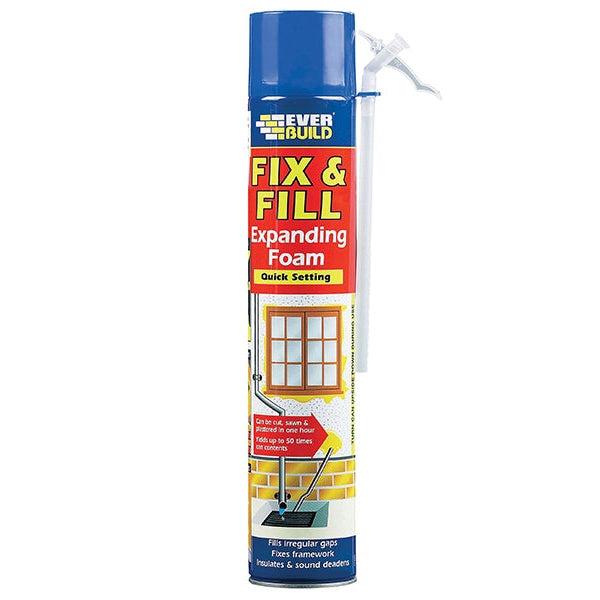 Everbuild Sika Fix & Fill Expanding Foam Filler 750ml