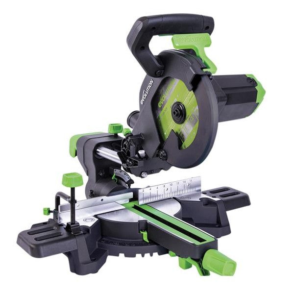 Evolution F210SMS TCT Multi-Material Sliding Mitre Saw 210mm 1200W 240V