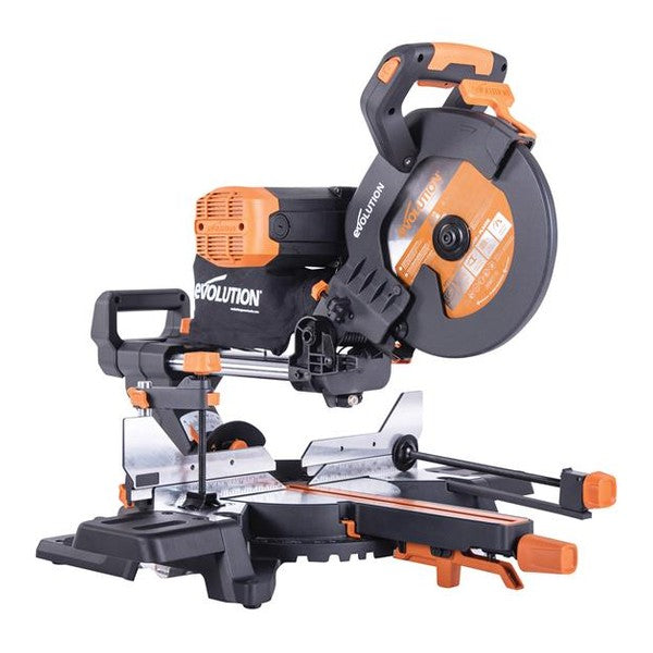 Evolution R255SMS-DB+ Multi-Material Sliding Mitre Saw 255mm 2000W 240V