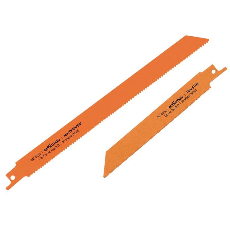 Evolution RAGE8® Thin Steel & Multi-Purpose Blade Pack