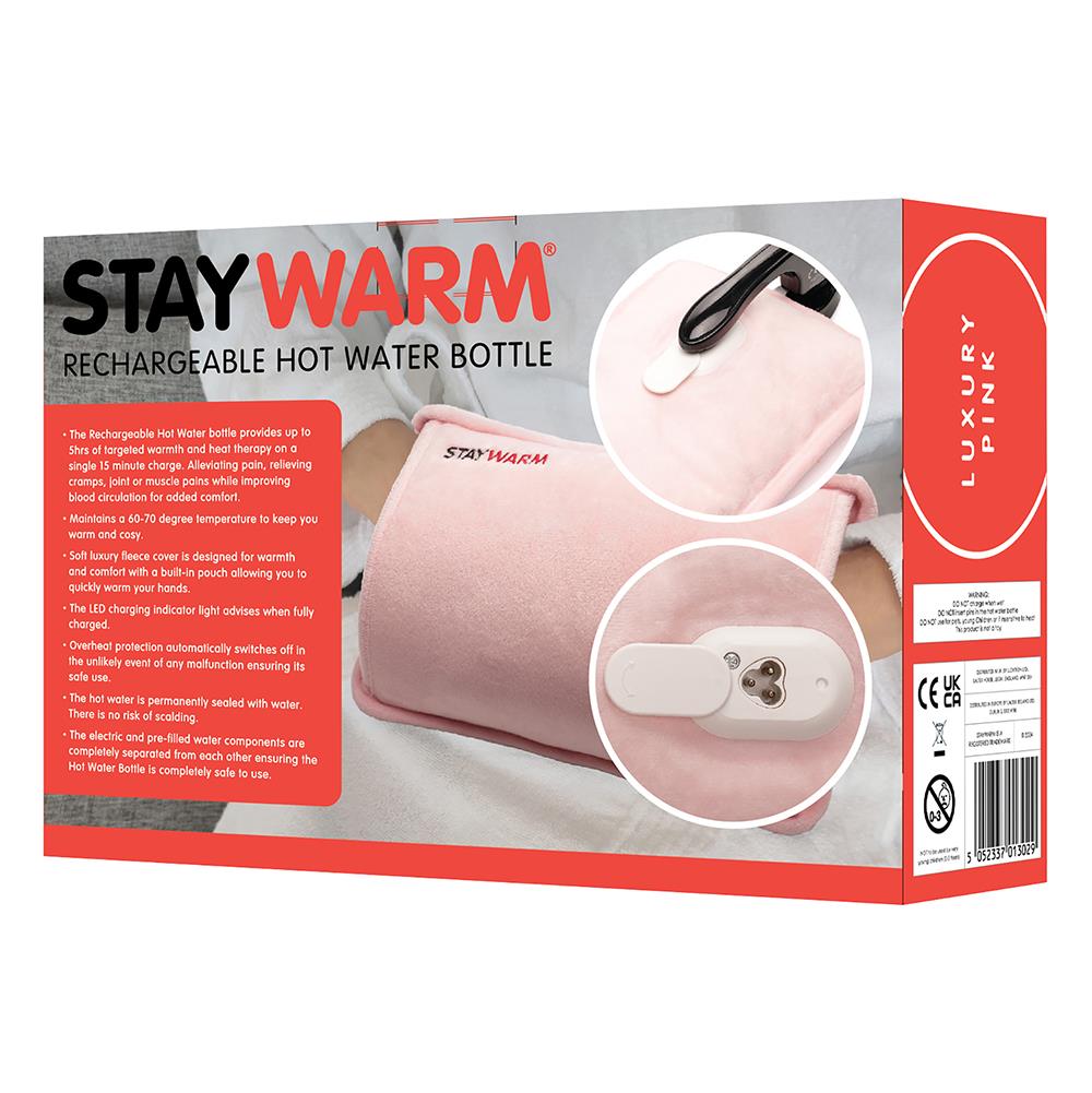 STAYWARM RECHARGEABLE HOT WATER BOTTLE