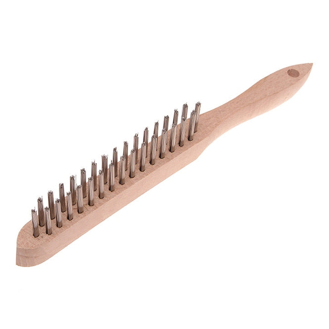Faithfull 680/S2 Heavy-Duty Stainless Steel Scratch Brush - 2 Row