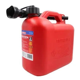 FAITHFULL PLASTIC FUEL CAN 5L RED