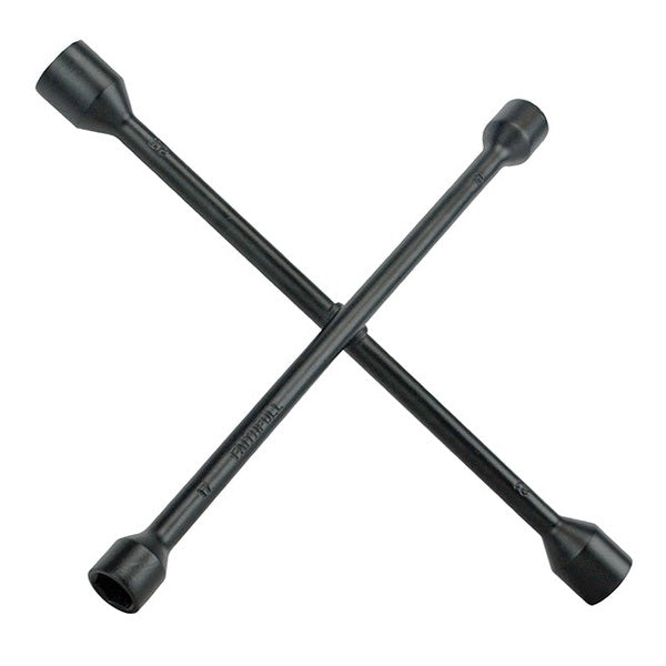 Faithfull 4-Way Wheel Brace Black Powder Coated 14in