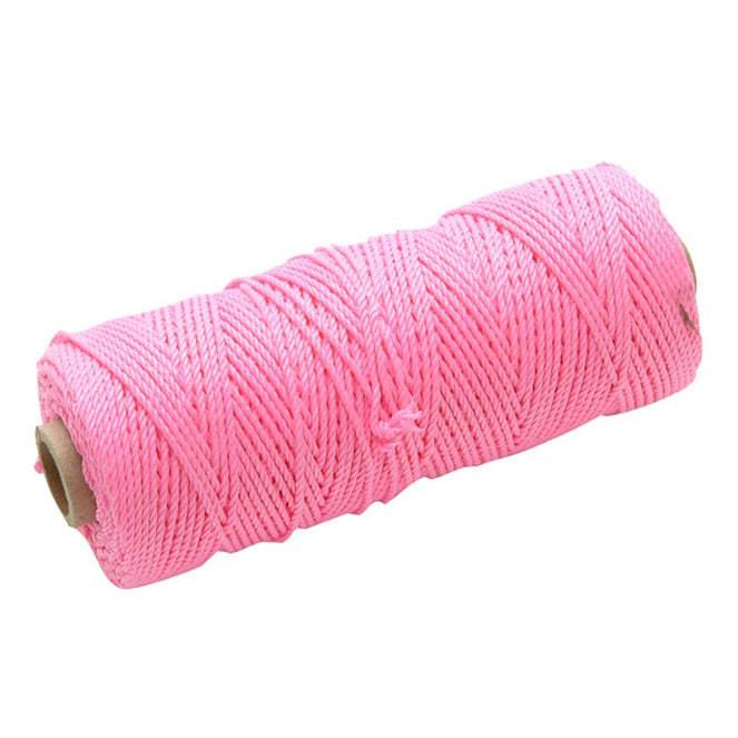 Faithfull Hi-Vis Nylon Brick Line 100m (330ft) Pink - Watson Hire