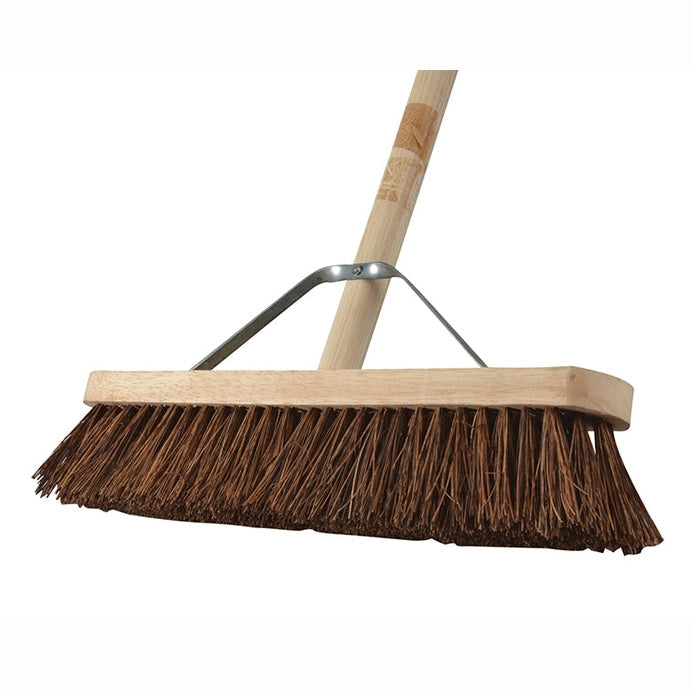 Faithfull Stiff Bassine Broom 450mm (18in) + Handle & Stay