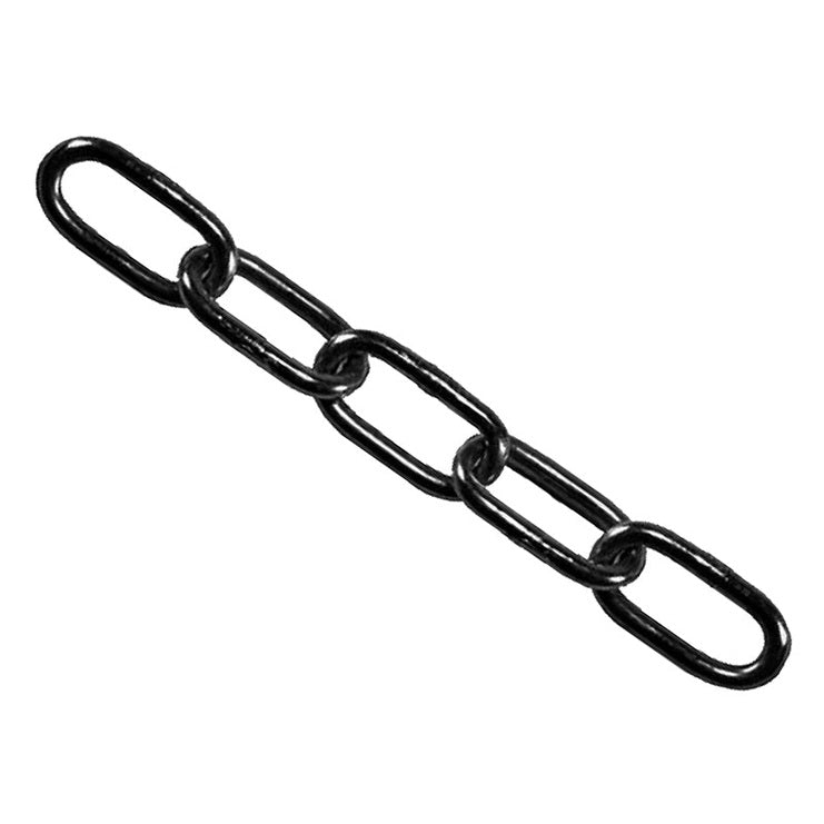 Faithfull Black Japanned Chain 4mm x 30m Reel - Max. Load 120kg