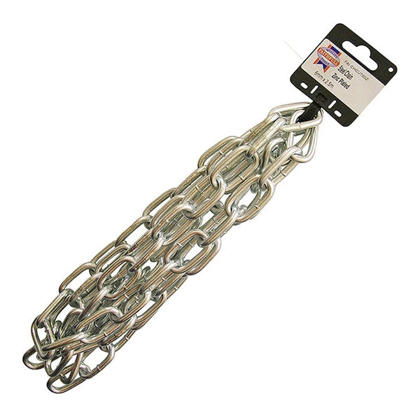 Faithfull Zinc Plated Chain 6mm x 2.5m - Max. Load 250kg