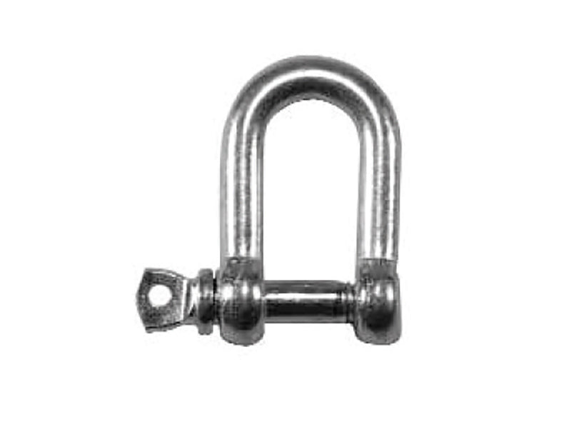 Faithfull D-Shackle Zinc Plated 6mm (Pack 4)