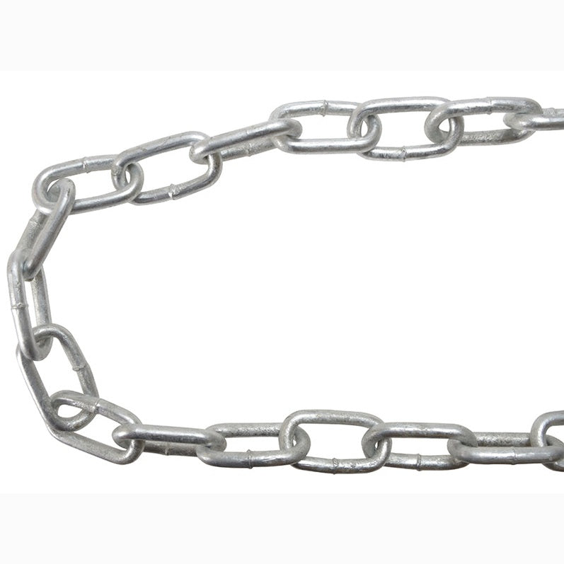 Faithfull Galvanised Chain Link 8mm x 10m Reel - Max. Load 450kg