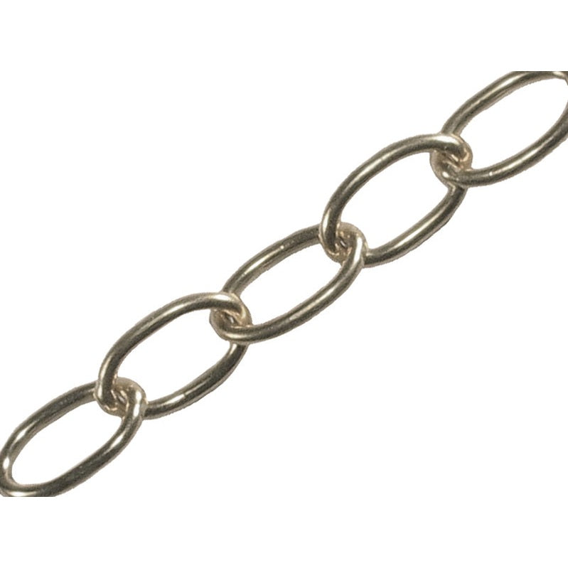Faithfull Oval Chain 1.8mm x 10m Chrome - Watson Hire