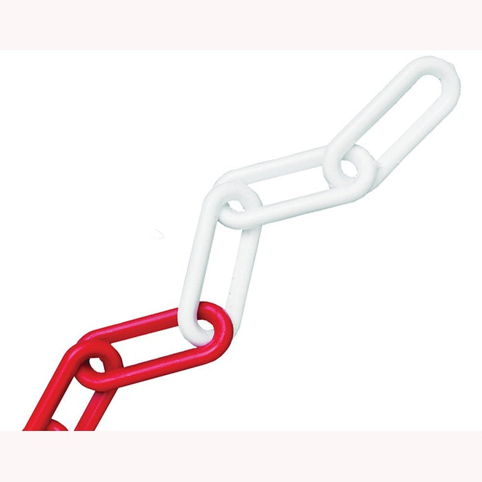 Faithfull Plastic Chain 8mm x 12.5m Red / White