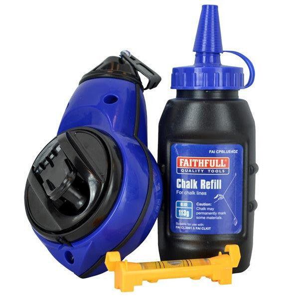 Faithfull Rapid Chalk Line Kit 30m