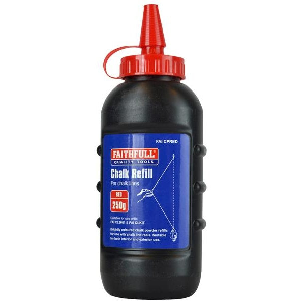 Faithfull Chalk Powder Red 250g - Watson Hire