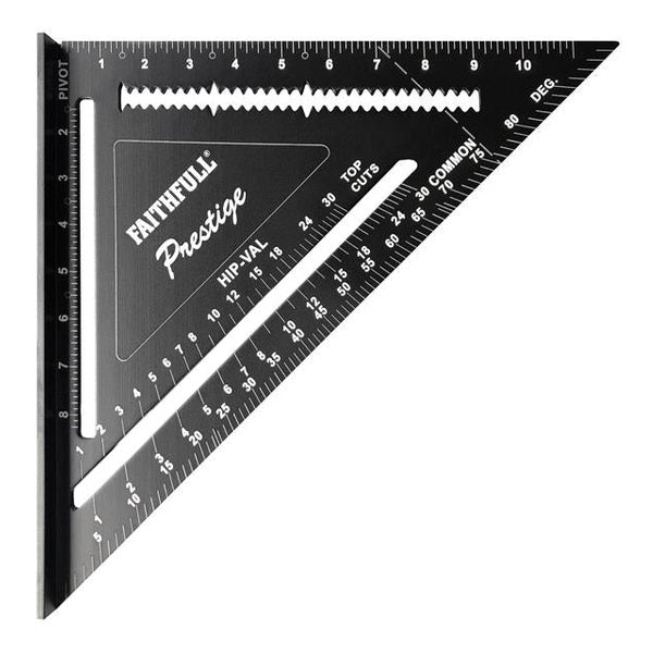 Faithfull Prestige Quick Square Black Aluminium 300mm (12in)
