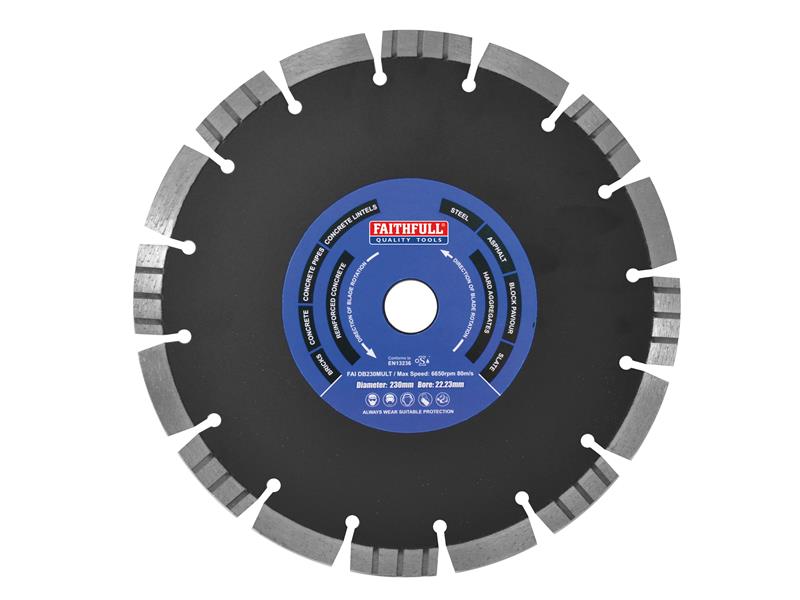 Faithfull Multi Cut Diamond Blade 230 x 22mm