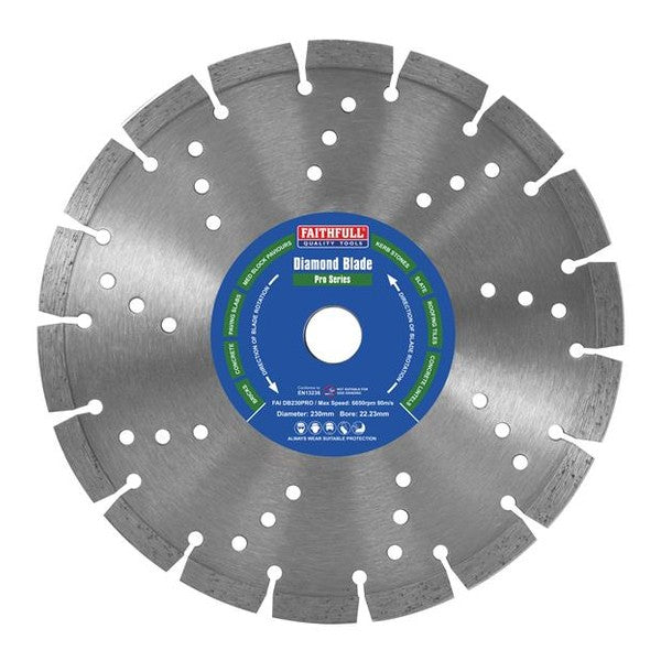 Faithfull Professional Diamond Blade 230 x 22mm