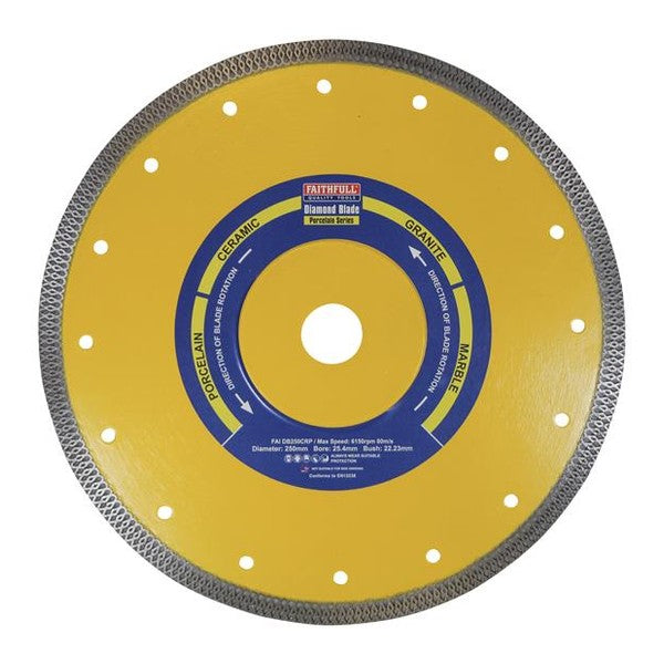 Faithfull Porcelain Diamond Blade 250 x 25.4mm