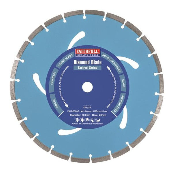 Faithfull Contract Diamond Blade 300 x 20mm