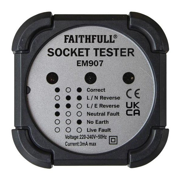 Faithfull Socket Polarity Tester