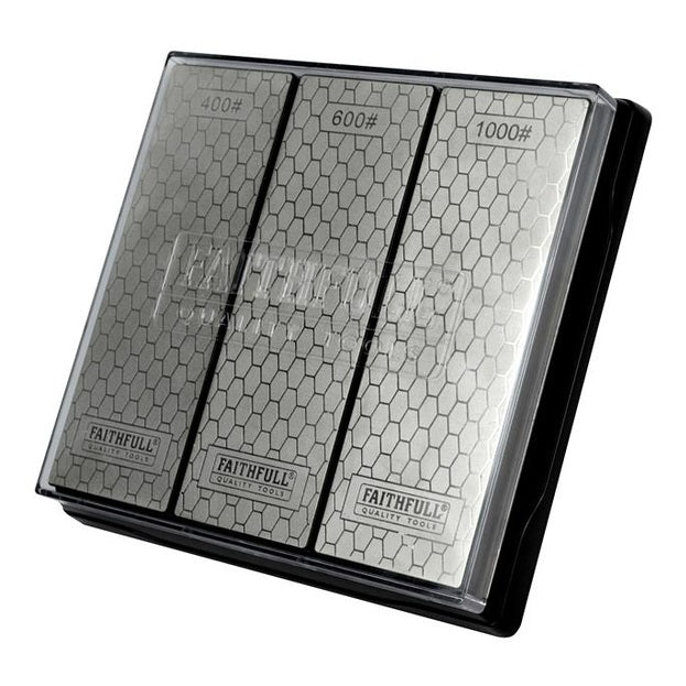 Faithfull Diamond Whetstone Kit, 3 Piece
