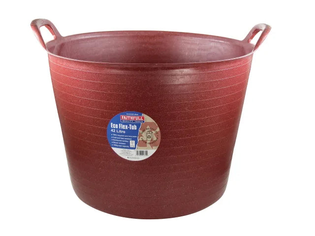 FAITHFULL ECO FLEX TUB 42L RECYCLED RED