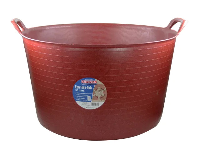 FAITHFULL ECO FLEX TUB 56L RECYCLED RED