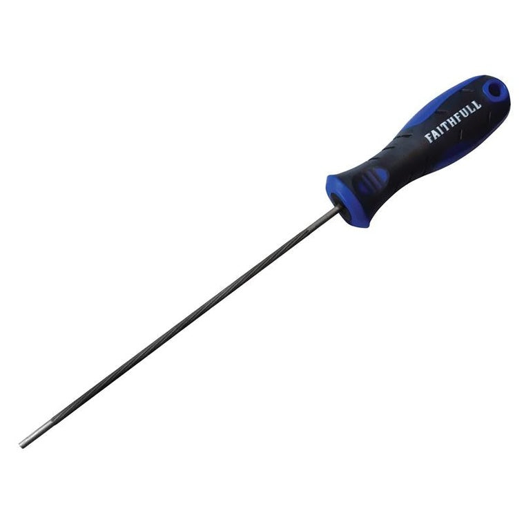 Faithfull Handled Chainsaw File 200mm x 4mm (5/32in) - Watson Hire