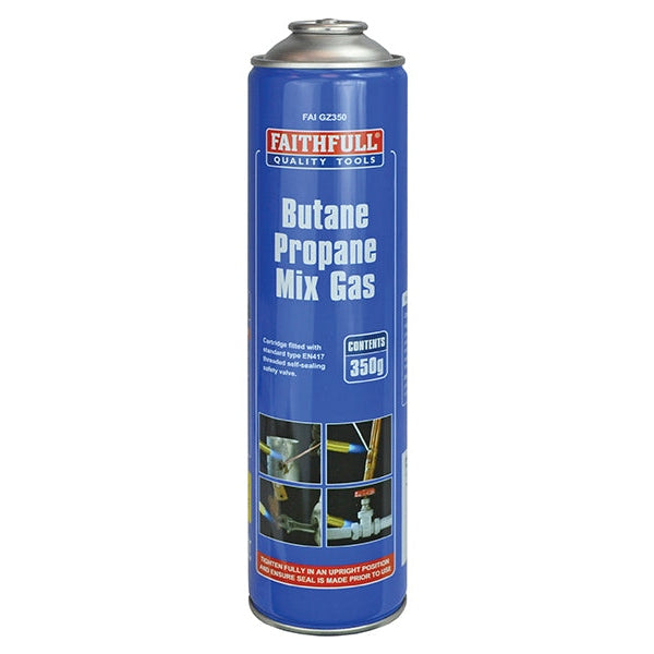 Faithfull Butane Propane Mix Gas Cartridge 350g - Watson Hire