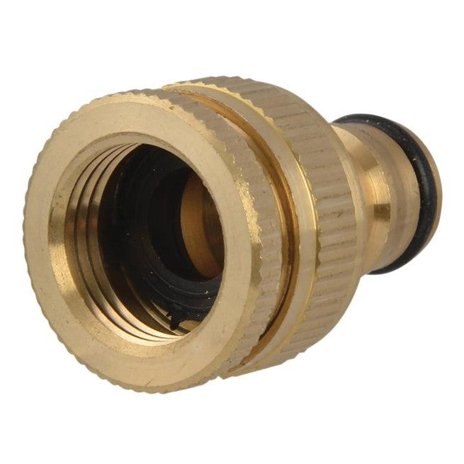 Faithfull Brass Dual Tap Connector 12.5-19mm (1/2 - 3/4in)