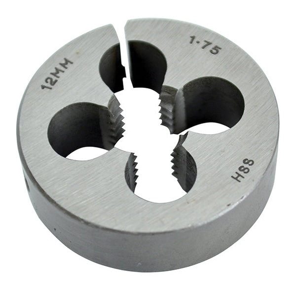 Faithfull HSS Straight Flute Split Die M12 x 1.75, 1.1/2in OD