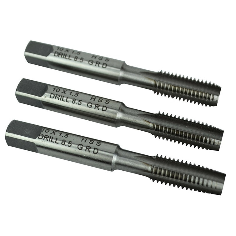 Faithfull HSS Straight Flute Tap Set M10 x 1.50, 3 Piece