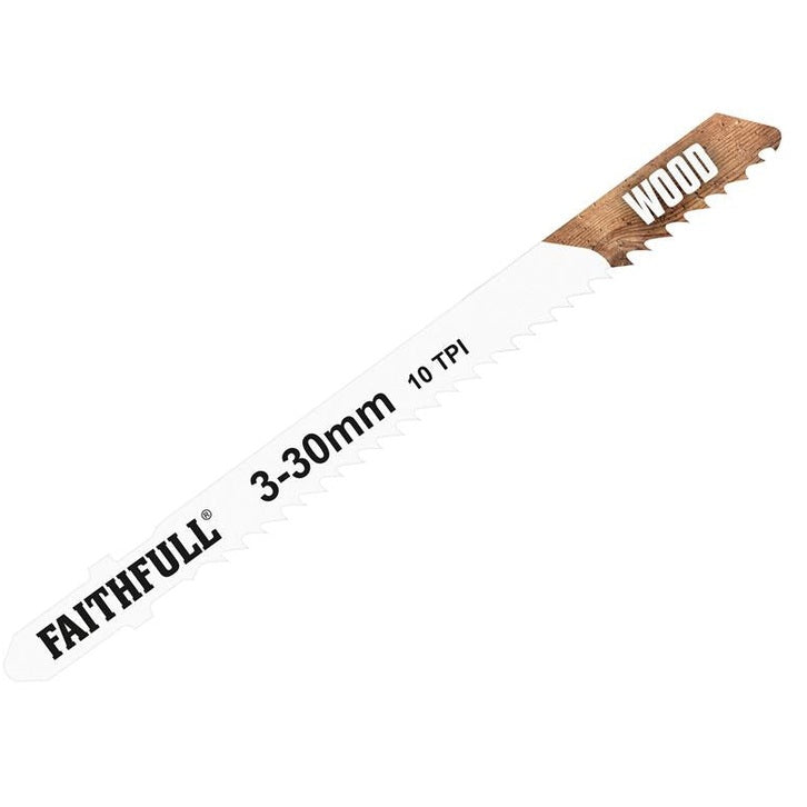 Faithfull Laminate/Wood Jigsaw Blades Pack of 5 T101BR