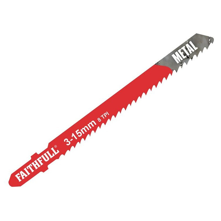 Faithfull Metal Cutting Jigsaw Blades Pack of 5 T127D