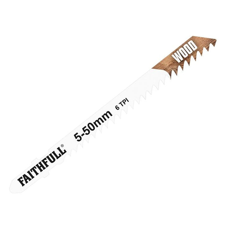 Faithfull Wood Jigsaw Blades Pack of 5 T144D