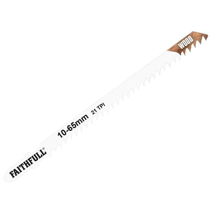 Faithfull Wood Jigsaw Blades Pack of 5 T301CD