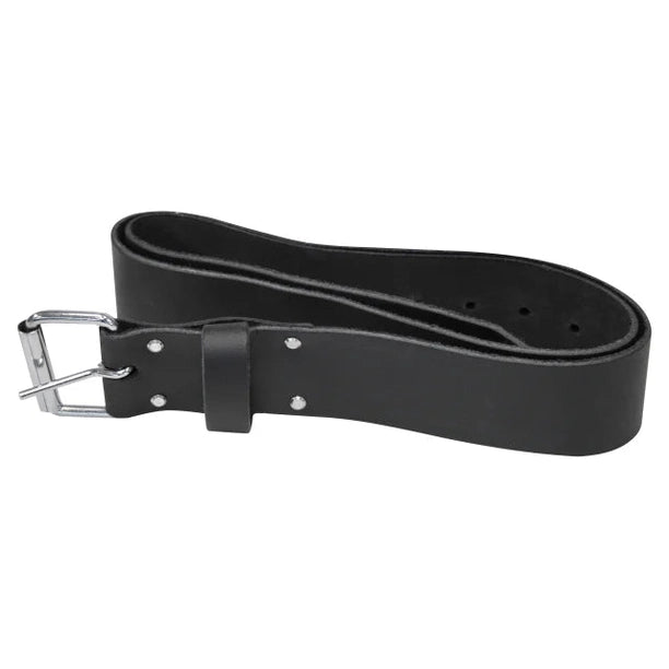FAITHFULL HEAVY DUTY LEATHER BELT 45MM WIDE BLACK