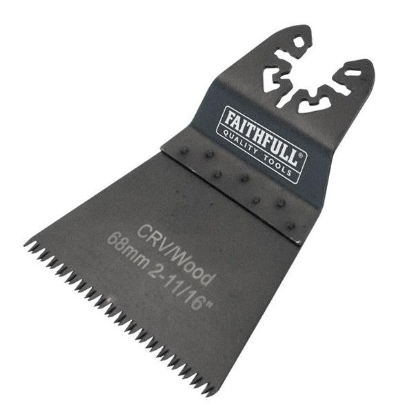 Faithfull Multi-Function Tool CrV Flush Fast Cut Wood Ground Side Set 68mm