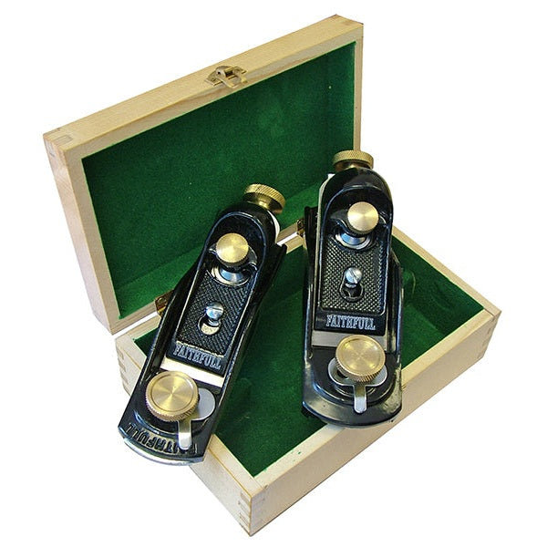 Faithfull No.9 1/2 & No.60 1/2 Block Planes in Wooden Box
