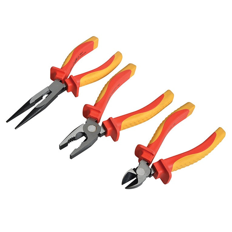 Faithfull VDE Pliers Set with Pouch, 3 Piece