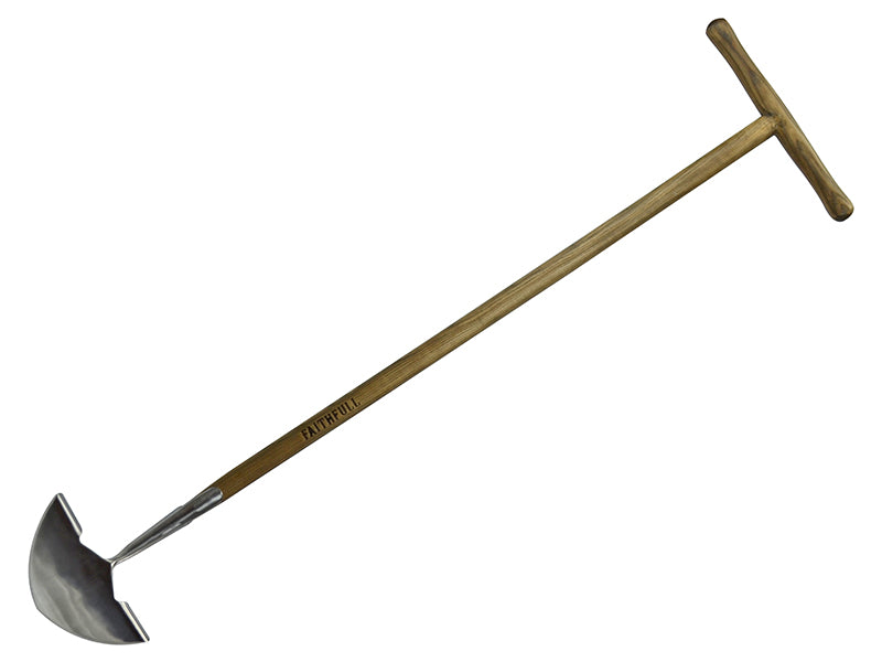 Faithfull Prestige Stainless Steel Edging Iron Ash Handle