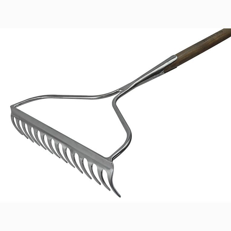 Faithfull Prestige Stainless Steel Garden Rake Ash Handle
